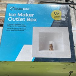 Ice Maker Outlet Box Half-Inch, Push Connectors