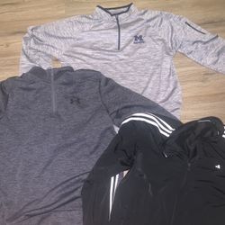 Lot of 3 Quarter Zip Jackets