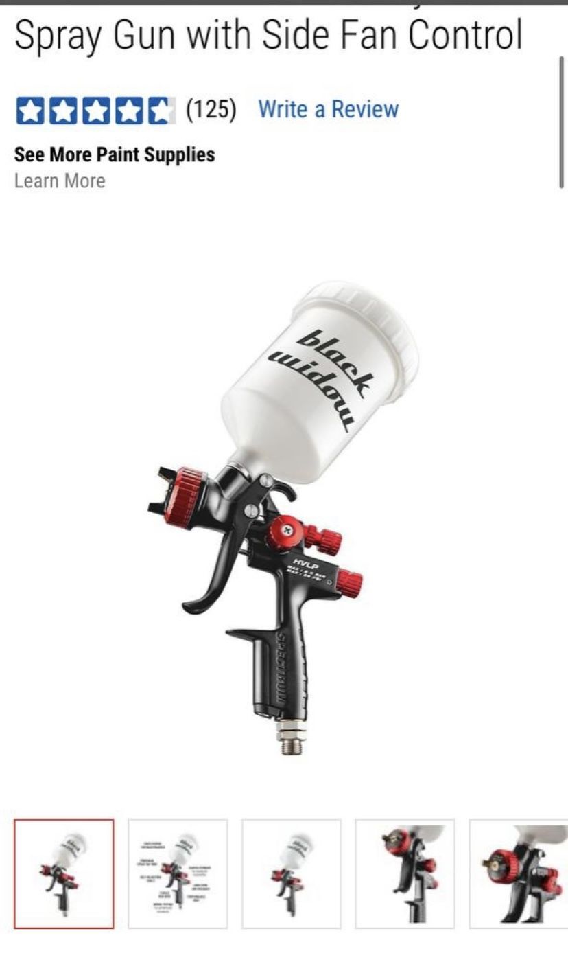 Professional HVLP Gravity Feed Spray Gun with Side Fan Control