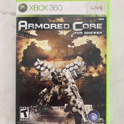 Armored Core For Answer Xbox 360 CIB 