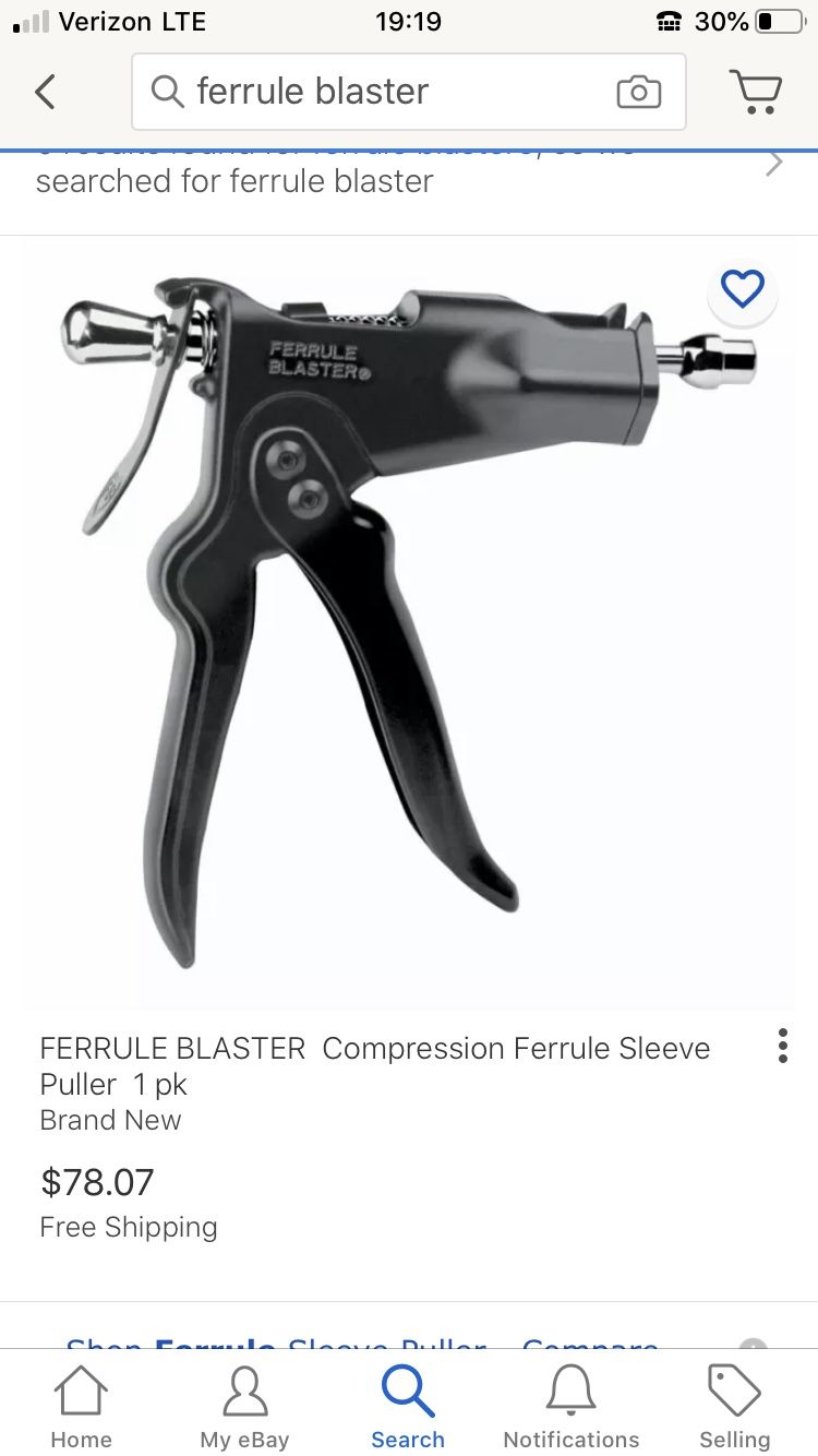 Ferrule Blaster Compression Ferrule sleeve puller
