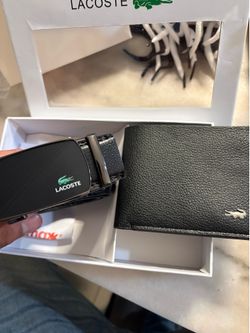 men’s lacoste belt and wallet set