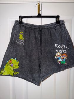 Rugrats Reptar Graphic Sweat Shorts Size L