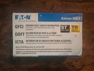 EATON Arrow Hart GFCI TRSGF20W New in box