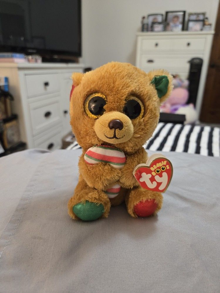 New. Ty. Beanie Boos. Bella The Christmas Bear.