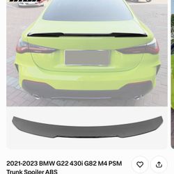 2021-2023 BMW G22 430i G82 M4 PSM Trunk Spoiler ABS