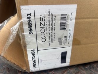 Quoizel LWS6714B1 Matte Black Brushed Nickel Light Fixture