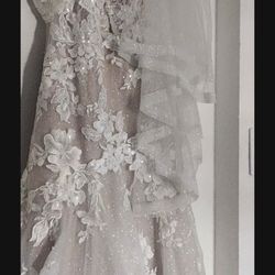 Wedding Dress And Veil