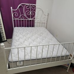 White bedframe - double