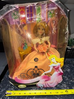 Disney aurora porcelain doll sleeping beauty