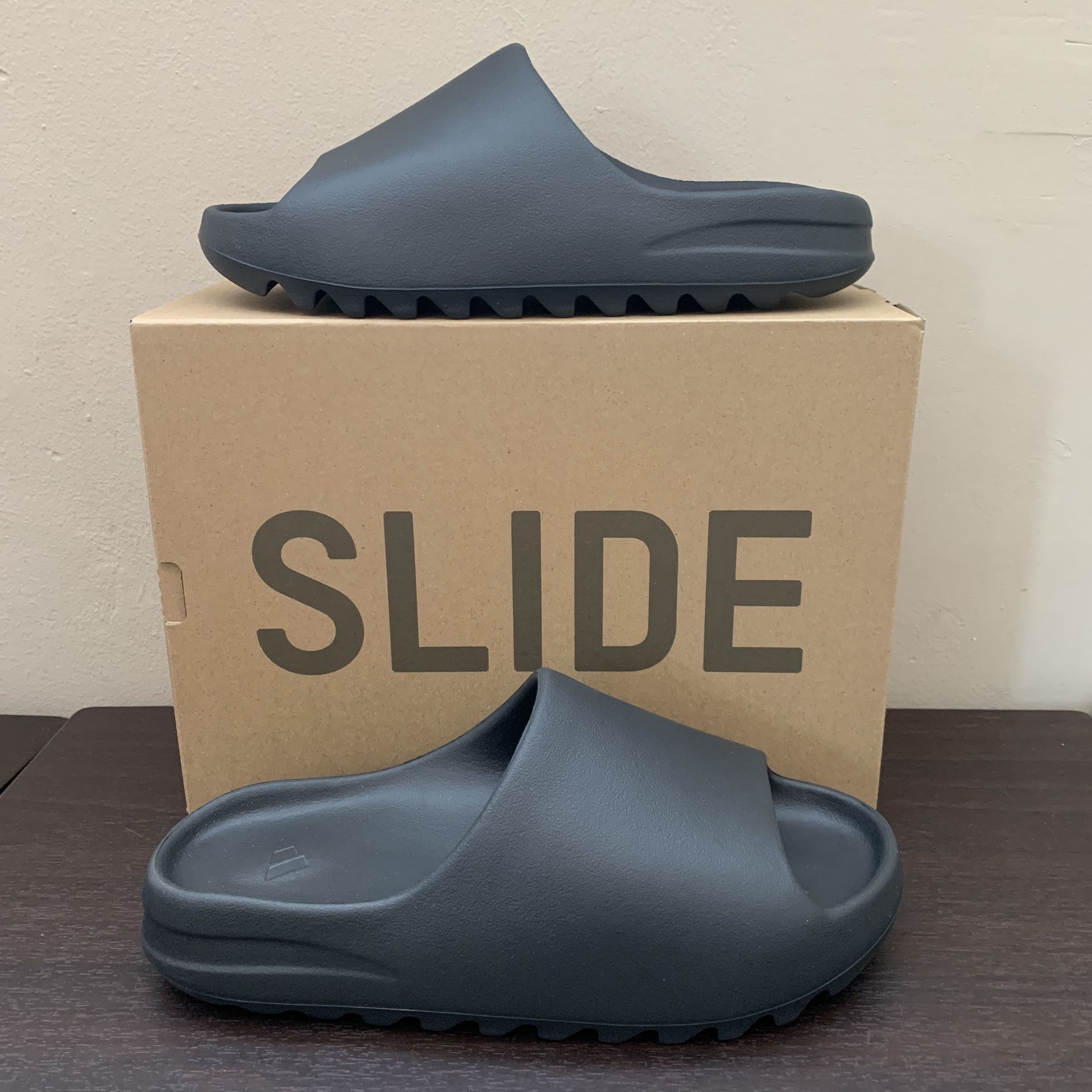 Adidas Yeezy Slide Onyx Black Mens 12 - HQ6448