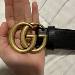 Gucci GG MARMONT LEATHER BELT 
