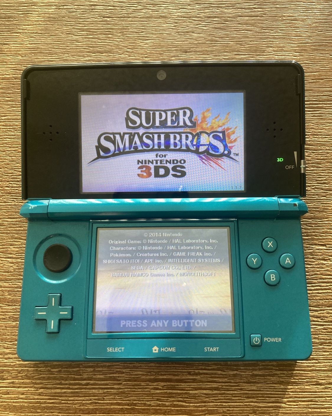 Nintendo 3DS Blue Modded Homebrew Luma Twilight 128 GB