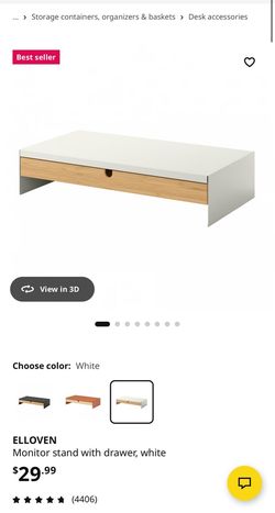 Ikea elloven laptop monitor stand