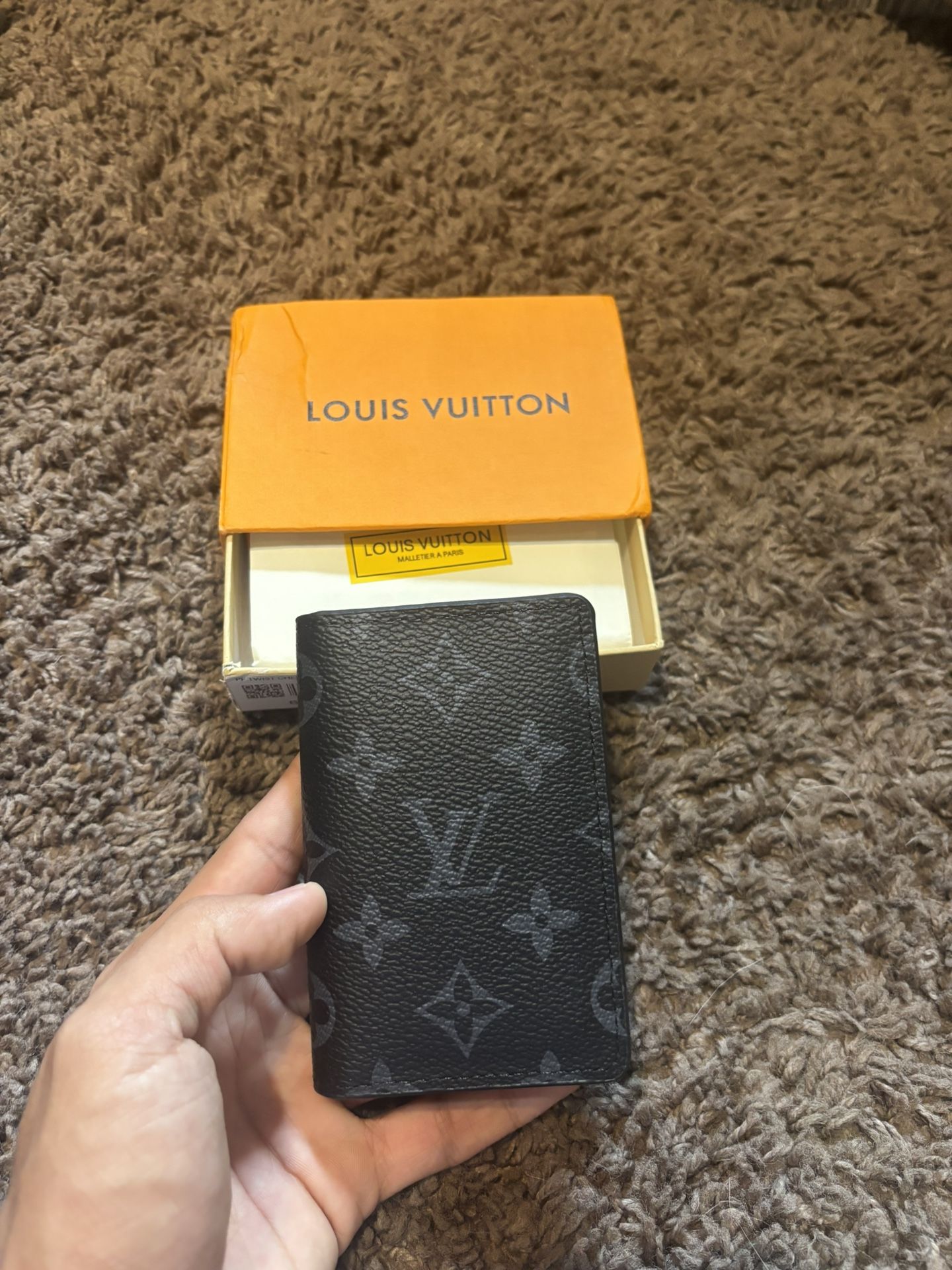 Louis Vuitton Black Flower Pocket Organizer