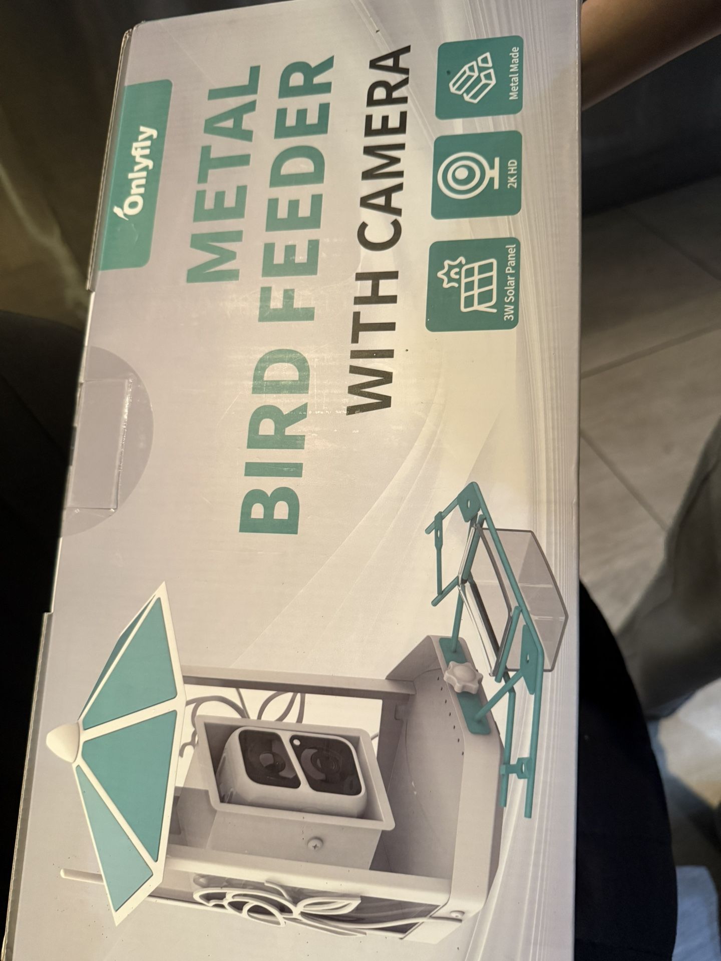 Metal Bird Feeder With Camera