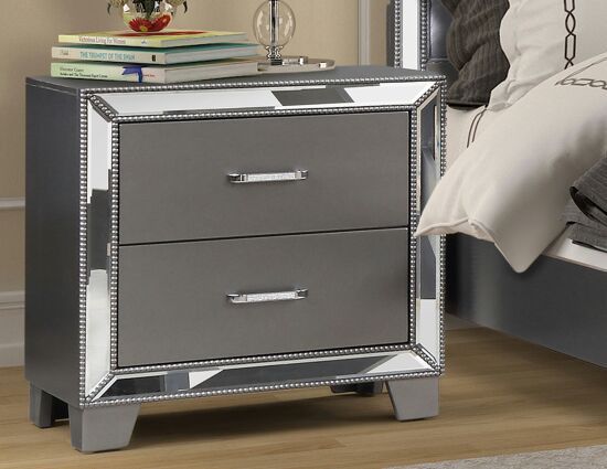 In the video i will share how to make your own mirrored nightstands!w h a t y o u ' l l n e e d:nightstand or ikea rast chestmirrored. b1004 silver mirrored nightstand for