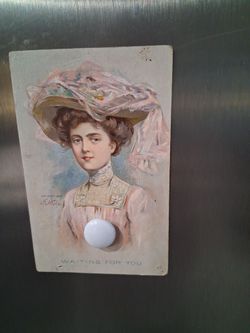 Lovely 1909 postcard with stamp on it.