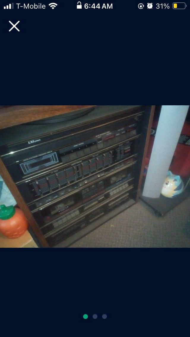 LXI series, record player CD player cassette player with two speakers