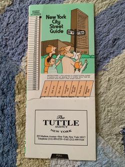 New York City Street Guide Slide Chart