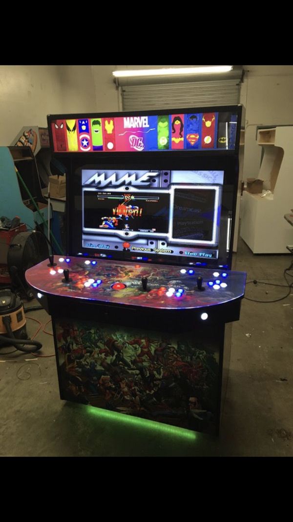 Advanced Arcade 4 Player 40 Hd Lcd 6000 Games Mame Launchbox