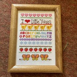 Cross Stitch Already Framed Complete