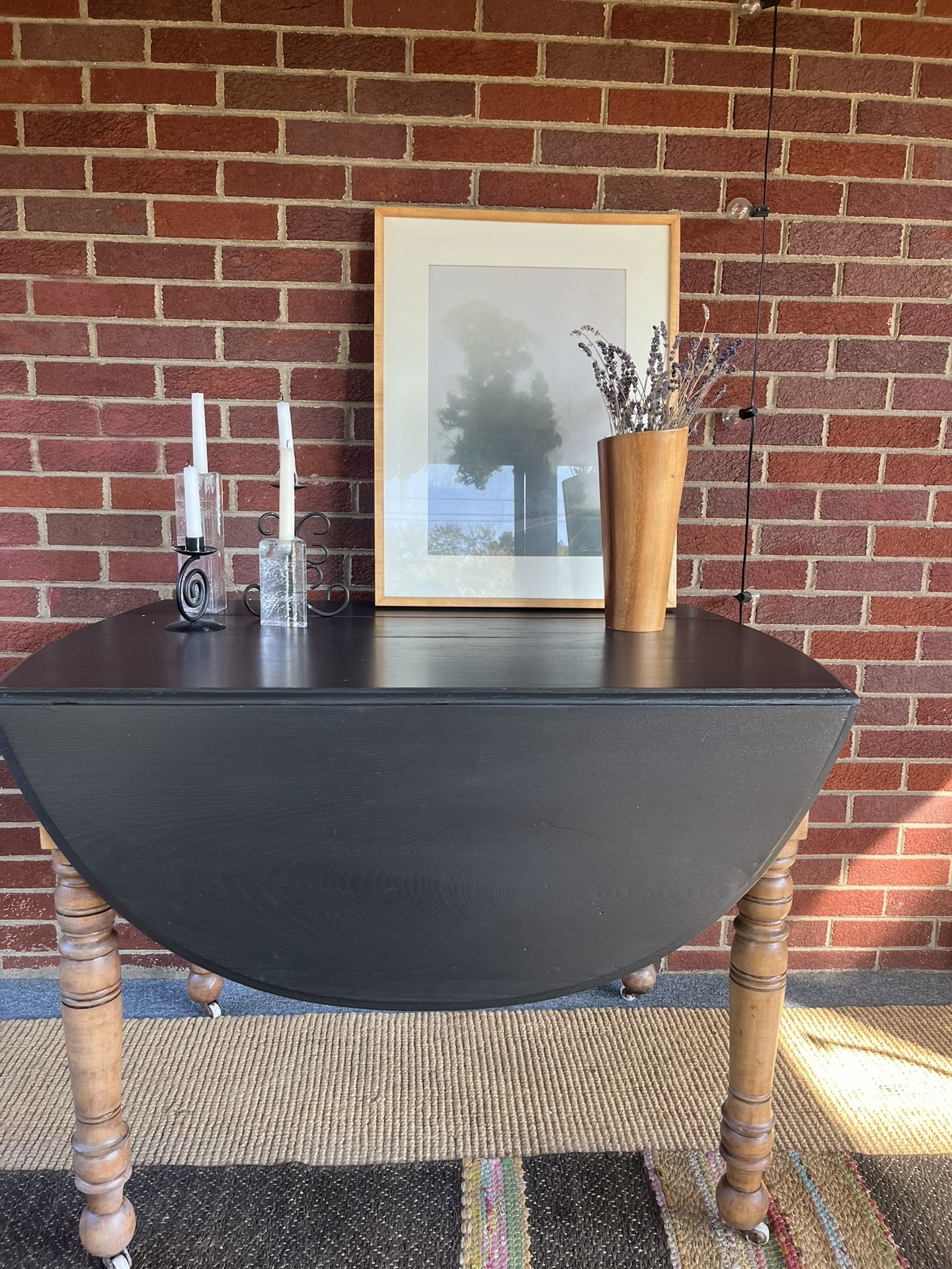 Charming Painted Oak Dinette Table
