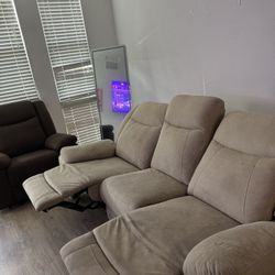 Used 2pc Reclining Couch Set