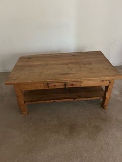 Primitives Wood coffee table