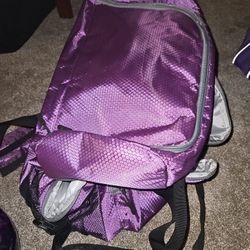 Double Purple Bowling Bag