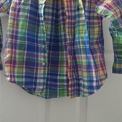 Polo Ralph Lauren Polo Long Sleeve Shirt Plaid Rainbow (4t)