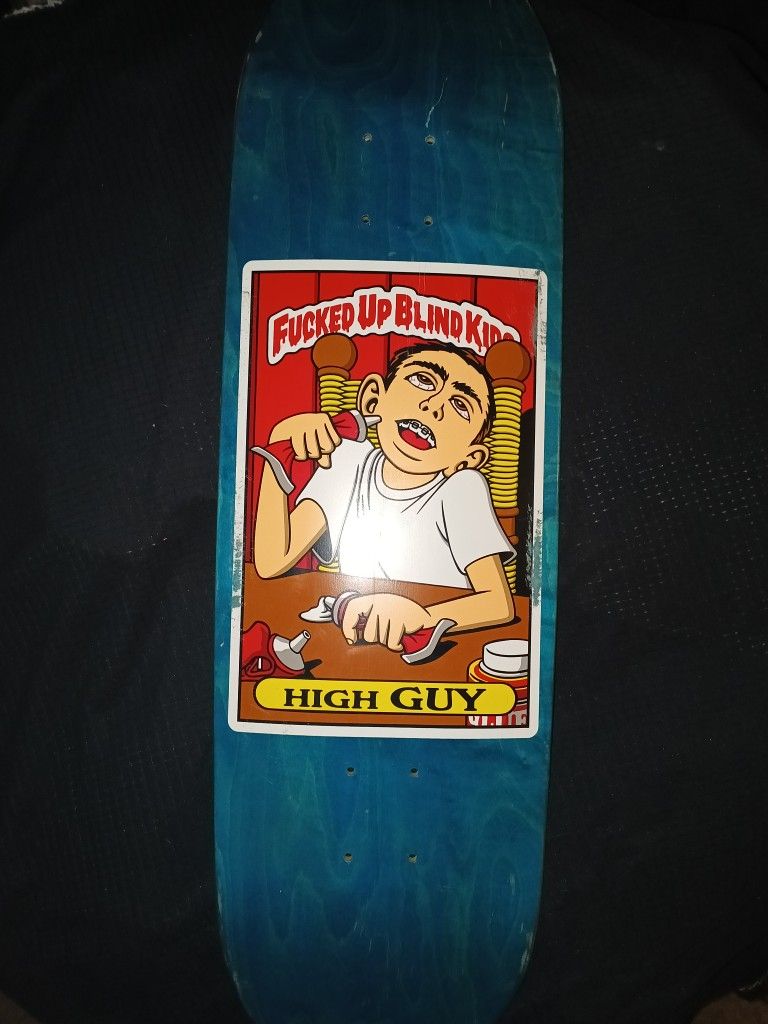 F**Ked Up Blind kid Skateboard