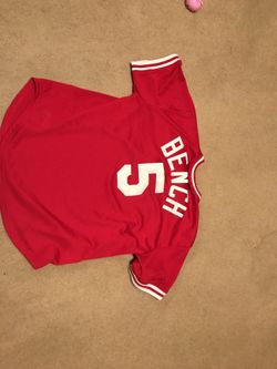 Johnny bench stitched jersey