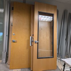 Commercial Doors  Some Frames Included 