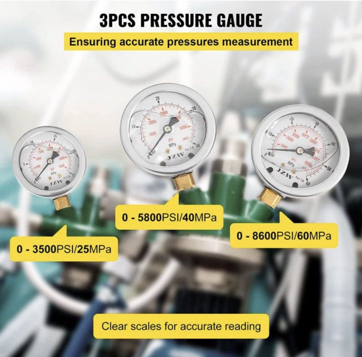VEVOR Hydraulic Pressure Test Kit (One Piece is missing)