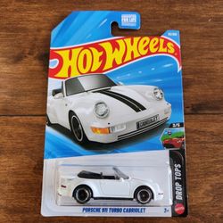 Hot Wheels Porsche 911 Turbo Cabriolet White