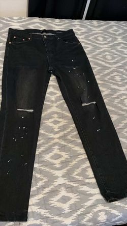 purple jeans