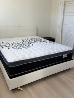 King size Mattress Pillow top new bedframe not included sold separately