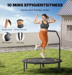 Hero Image 0 Of MERACH 40" Mini Trampoline With Handle, Foldable Fitness Rebounder For Adults And Kids, 330 Lbs Capacity, 0 Of 10 Flash Deal Popular P