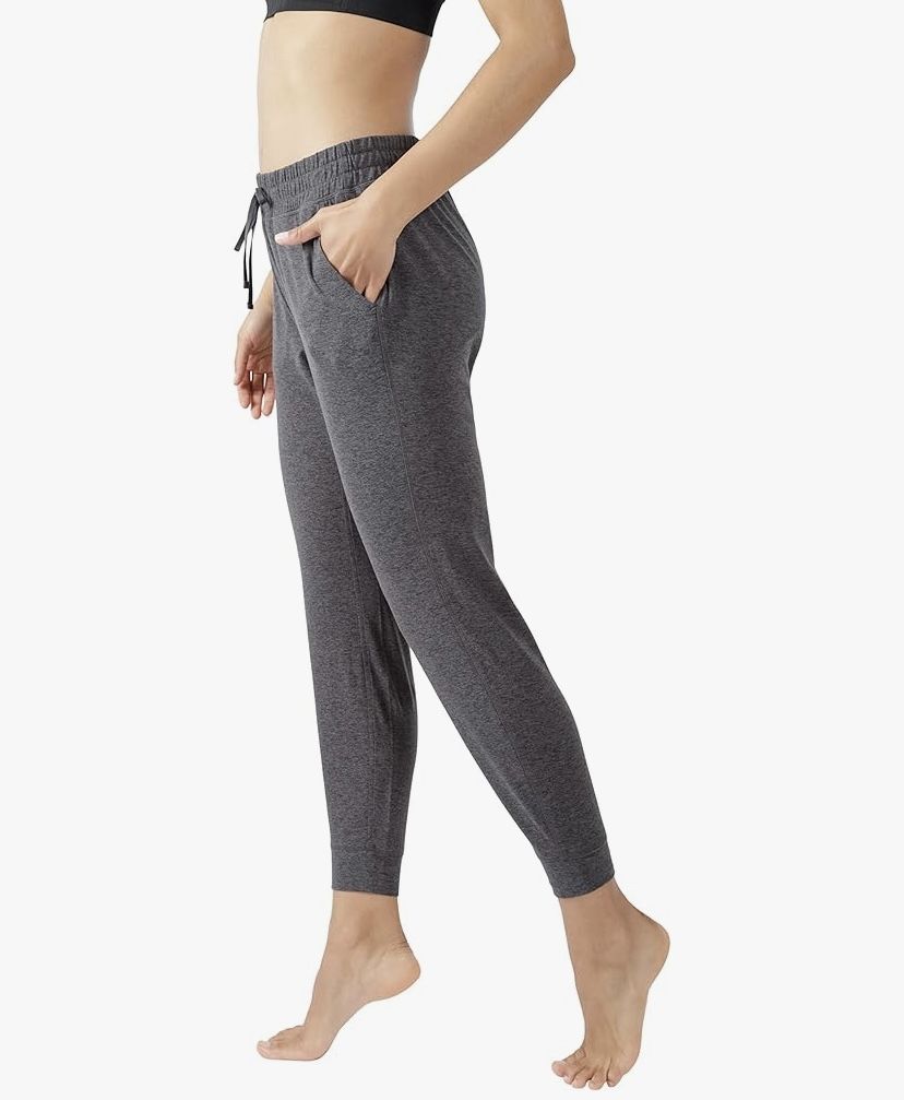 90 Degree by Reflex Women’s Sport Joggers W/Pockets Size S Gray