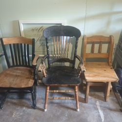 Antique Wooden Chairs 