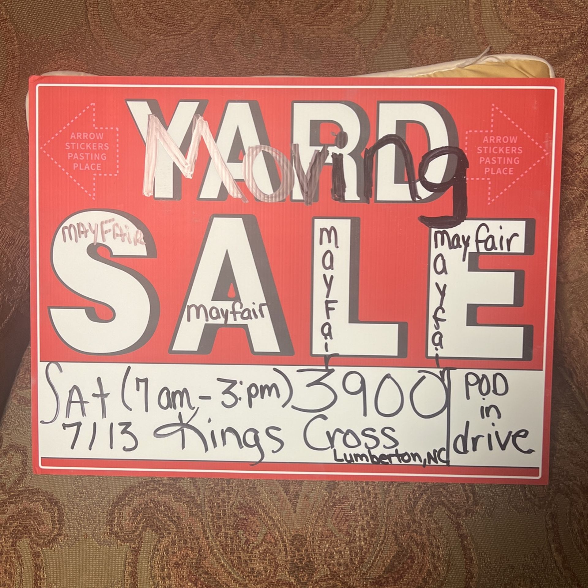 Moving/Yard Sale
