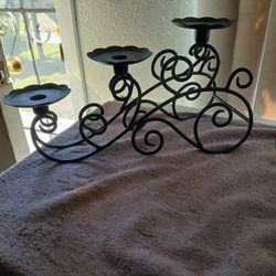 Iron candle holders