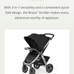 Chicco Bravo Quick Fold Stroller, Car Seat & Accessories 