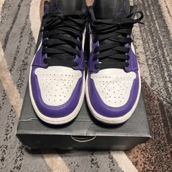 Jordan 1 Low - Court Purple - sz 9.5