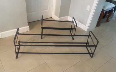 Metal 2-Tier Expandable Shoe Racks (2