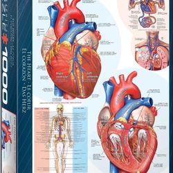 The Heart 1000 Piece Jigsaw Puzzle Eurographics Used 1x Like new condition, all pieces included