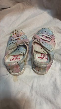 Girls Glitter Star Sneakers jellypop size 6