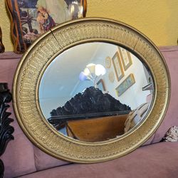 Project Vintage Ornate Oval Frame with Mirror