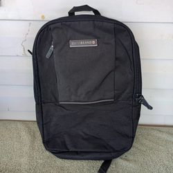 Swiss brand black backpack
